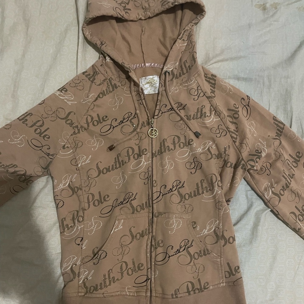 South Pole Tan Zip up Hoodie